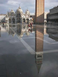 Venice Saint Mark's Square flooded