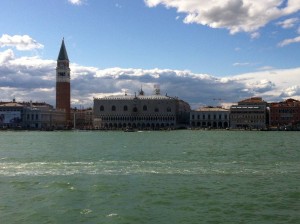 View of Saint Marc with Venice Guide and Boat