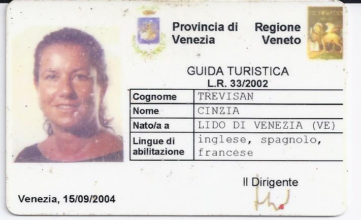 Cinzia Trevisan is one of the Qualified Local Tourist Guides in Venice